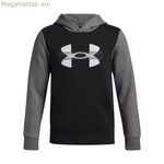 Գլխարկով սվիտեր աղջիկների համար Under Armour Rival Flc Cblck Grphc Hd սև