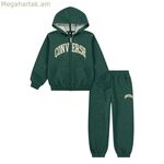 Մանկական սպորտային հագուստ Converse Cnvb Heritage Ft Full Zip Set Olive 2 հատ