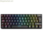 Ստեղնաշար Krom NXKROMKLSTRSP Սեւ RGB