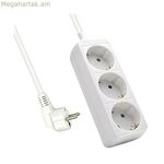 3-վարդակիցով վարդակ առանց սնուցման անջատիչի Ewent EW395 3680W