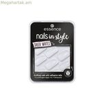 Արհեստական եղունգներ Essence Nails In Style 11 - թափանցիկ սպիտակ եղունգներ 12 միավոր