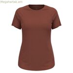 Կանացի կարճ թևքով շապիկ Odlo Essential շագանակագույն