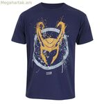 Կարճ թևքով շապիկ Marvel Splatter լոգոտիպով կապույտ, ունիսեքս