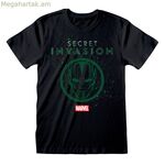 Կարճ թևքով Marvel Logo Icon սև ունիսեքս շապիկ