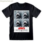 Կարճ թևքով շապիկ Jaws Don't Go In The Water սև ունիսեքս