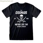 Կարճ թևքով շապիկ The Goonies Never Say Die, սև, ունիսեքս