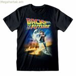 Կարճ թևքով շապիկ՝ «Վերադարձ դեպի ապագա» պոստերով, սև, ունիսեքս