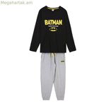 Բեթմենի սև պիժամա (մեծահասակների համար) տղամարդկանց համար