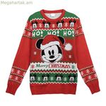 Տղամարդկանց համար նախատեսված Միկի Մաուսի կարմիր սվիտեր