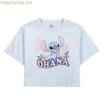 Կանացի կարճ թևքով մարզաշապիկ՝ բաց վարդագույն կարով