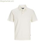 Տղամարդու կարճ թևքով պոլո շապիկ Jack & Jones JPRBLUWILLIAM 12257315 սպիտակ