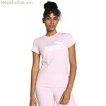 Կանացի կարճ թևքով մարզաշապիկ Puma ESS LOGO TEE 586775 60 վարդագույն