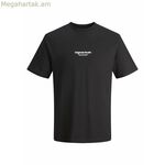 Տղամարդու կարճ թևքով մարզաշապիկ Jack & Jones JORVESTERBRO SS 12240121 սև