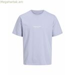 Տղամարդու կարճ թևքով մարզաշապիկ Jack & Jones JORVESTERBRO SS 12240121 Մանուշակագույն