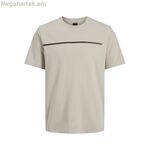 Տղամարդու կարճ թևքով մարզաշապիկ Jack & Jones JCOFUSION FULL BRANDING 12273120 Մոխրագույն