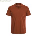 Տղամարդու կարճ թևքով պոլո շապիկ Jack & Jones JJEBASIC POLO SS NOS 12136516 շագանակագույն