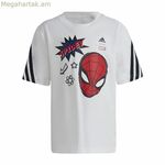 Մանկական կարճ թևքով մարզաշապիկ Adidas Spider-Man սպիտակ