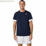 Կարճ թևքով սպորտային մարզաշապիկ Asics Court մուգ կապույտ թենիսի համար