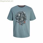 Տղամարդու կարճ թևքով շապիկ Jack & Jones կապույտ