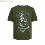 Տղամարդու կարճ թևքով մարզաշապիկ Jack & Jones Olive