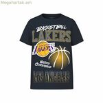 Մանկական կարճ թևքով մարզաշապիկ Name It mjyg Nba Box Ous, մուգ կապույտ