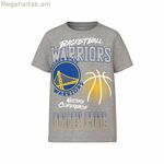 Մանկական կարճ թևքով մարզաշապիկ Name It mjyg Nba Box Ous բաց մոխրագույն