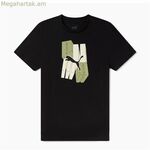 Մանկական կարճ թևքով մարզաշապիկ Puma Essentials+ Graphic սև