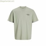 Տղամարդու կարճ թևքով մարզաշապիկ Jack & Jones Jprblachad Brandingw վզնոցով