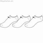 Nike SX2554 101 կոճերի սպորտային գուլպաներ սպիտակ/սև