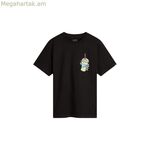 Մանկական կարճ թևքով մարզաշապիկ Vans Lil Reggie SS VN000JC4BLK1 սև