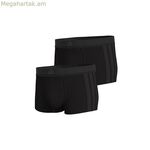 Տղամարդկանց բոքսեր շորտեր Adidas Trunk ցածրաճակատ 3 շերտերով, սև, 2 հատ
