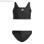 Բիկինիի ներքևի հատվածներ աղջիկների համար Adidas 3 Bandas Bld սև