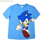 Մանկական կարճ թևքով շապիկ՝ Sonic Blue