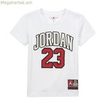 Jordan Practice Flight մանկական կարճ թևքով սպիտակ շապիկ