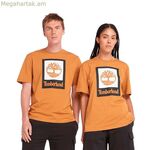 Տղամարդու կարճ թևքով մարզաշապիկ Timberland Stack Logo գունավոր, կարճ թևքով, նարնջագույն