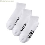 Սպորտային գուլպաներ Vans Classic Quarter Crew White 3 հատ