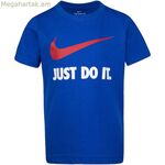 Մանկական կարճ թևքով մարզաշապիկ Nike Swoosh կապույտ