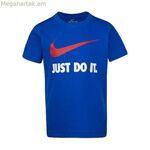 Մանկական կարճ թևքով մարզաշապիկ Nike NKB Swoosh կապույտ