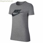Կանացի կարճ թևքով մարզաշապիկ Nike մուգ մոխրագույն