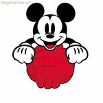 Շան խաղալիք Միկի Մաուս կարմիր 10,5 x 14,5 x 6 սմ