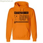 Ունիսեքս վերնաշապիկ Պոկեմոն Չարմանդերի գծանկարով նարնջագույն