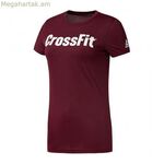 Կանացի կարճ թևքով մարզաշապիկ Reebok Fef Speedwick Burgundy