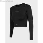 Կանացի կարճ թևքով մարզաշապիկ PURE FORCE H4Z22 TSDLF010 4F սև