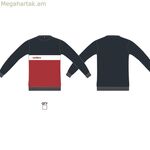 Տղամարդու սվիտեր առանց գլխարկի Umbro FW 66213U LKE մուգ կապույտ