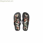 Տղամարդկանց հողաթափեր Jack & Jones FWLOGO ափի մեջ տպագրությամբ 12230642 սև