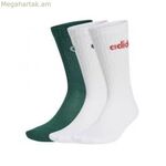 Սպորտային գուլպաներ Adidas C LIN CREW 3P JG3697 կանաչ, 3 զույգ