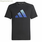 Մանկական կարճ թևքով մարզաշապիկ Adidas Icons սև