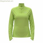 Կանացի սվիտեր առանց գլխարկի Odlo միջին շերտի Essential 1/2 կանաչ