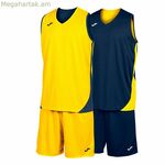 Մեծահասակների սպորտային հագուստ Joma Sport Kansas դեղին, բազմագույն, մուգ կապույտ, 2 հատ