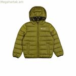 Տղամարդու սպորտային բաճկոն Champion գլխարկով կանաչ